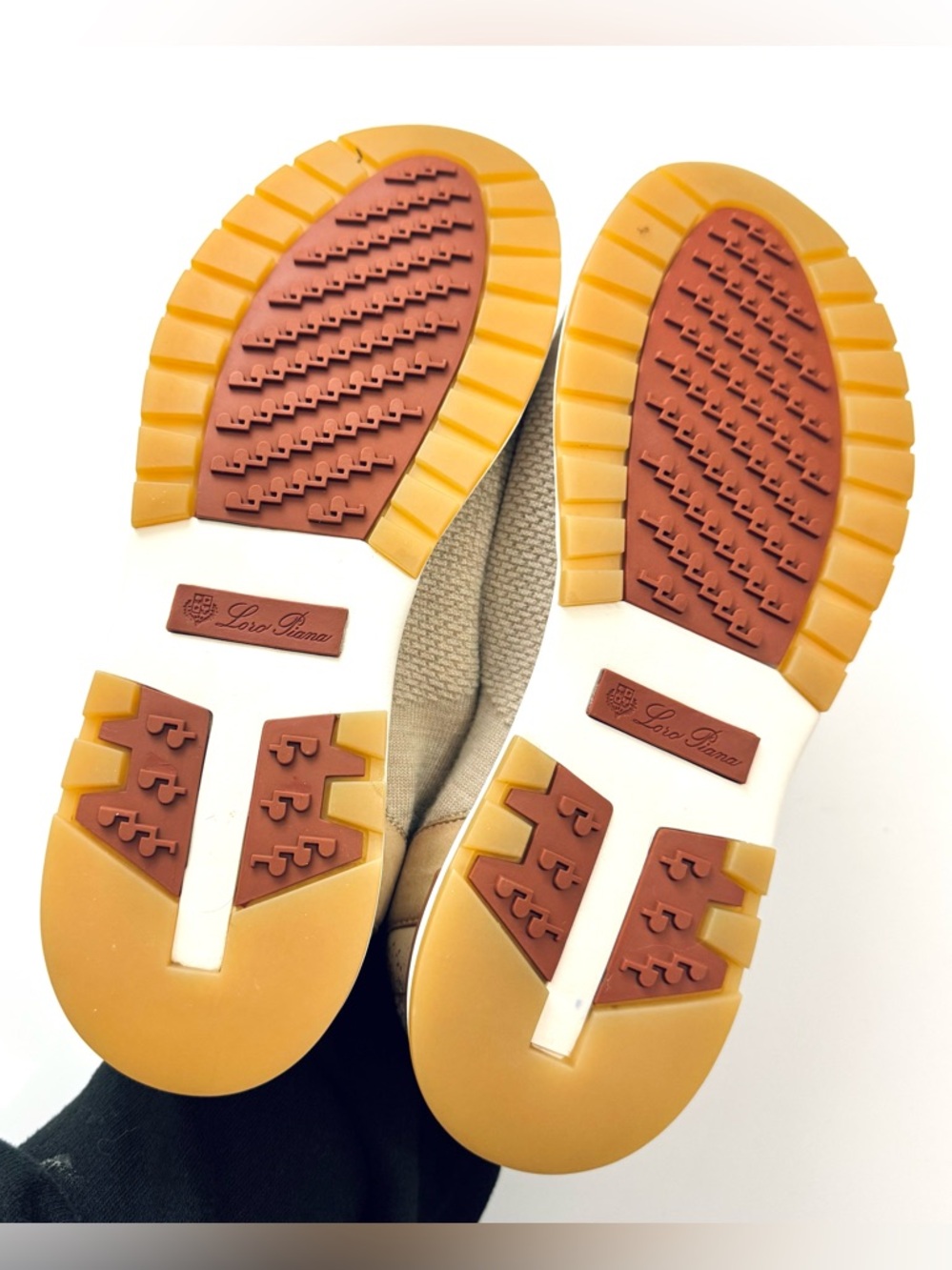 Loro Piana 360 LP Flexy Knit Slip-On Trainer Sneakers Tan Women’s Sz 39.5 US 9 - Picture 8 of 14